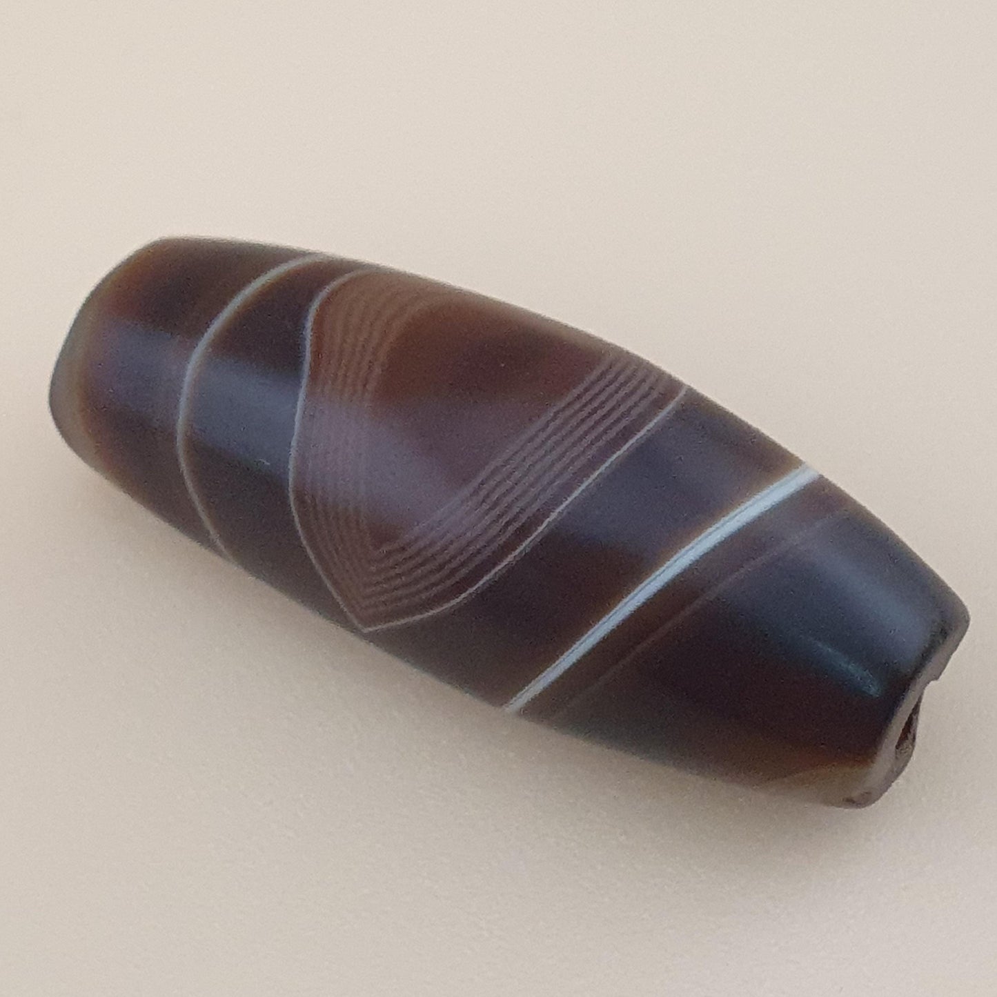 Vintage Suliemani Yemeni Natural Eye Agate Bead Amulet