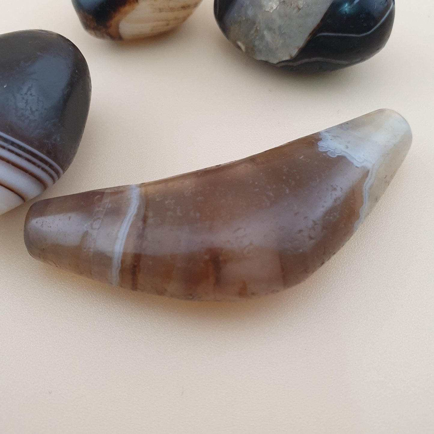 Vintage Suliemani Agate Natural Eyes Agate Bead Amulets
