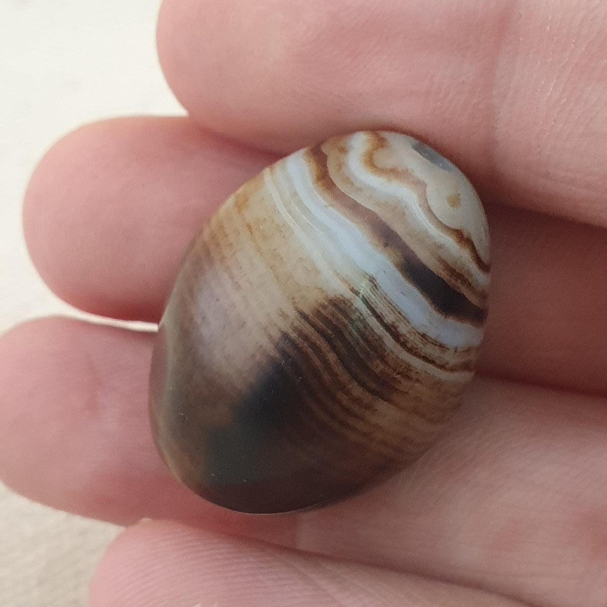 Natural Eyes Pattern Suliemani Agate Bead Amulet
