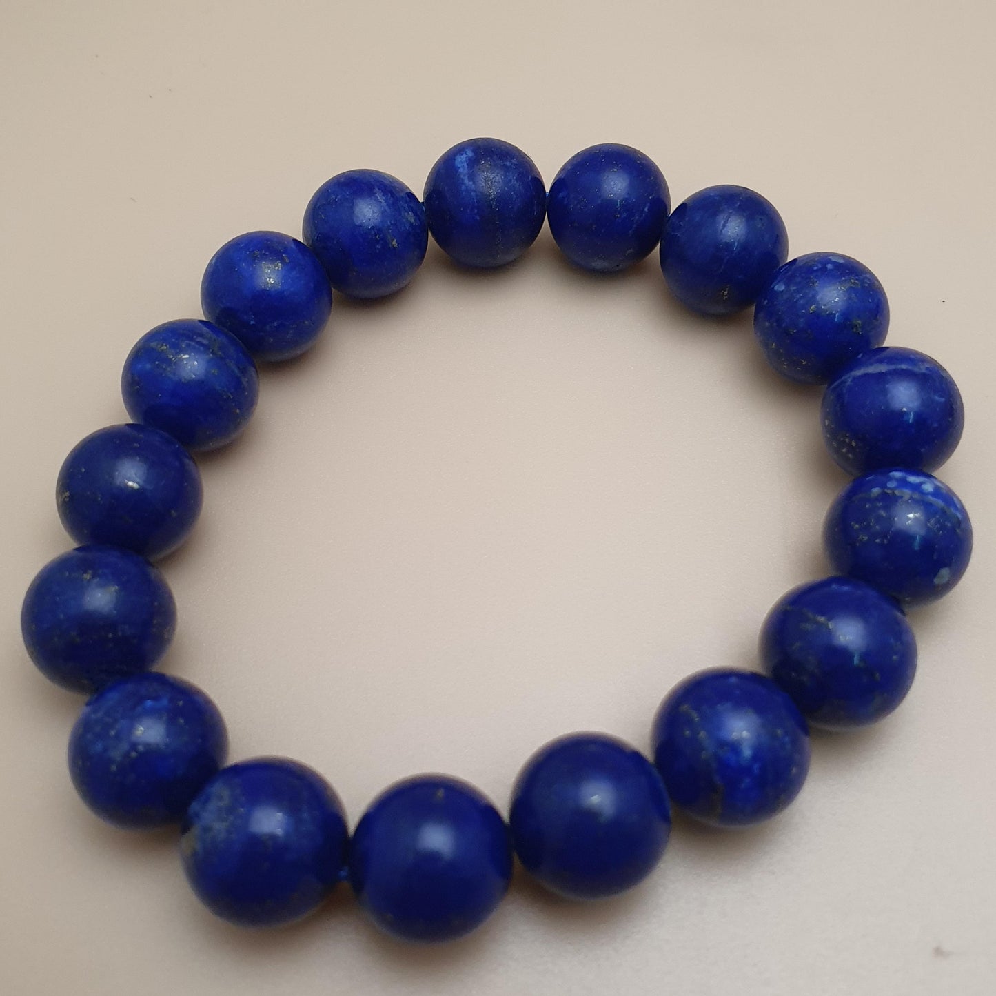Lapislazuli Armband poliert 11mm Edelsteinperlen