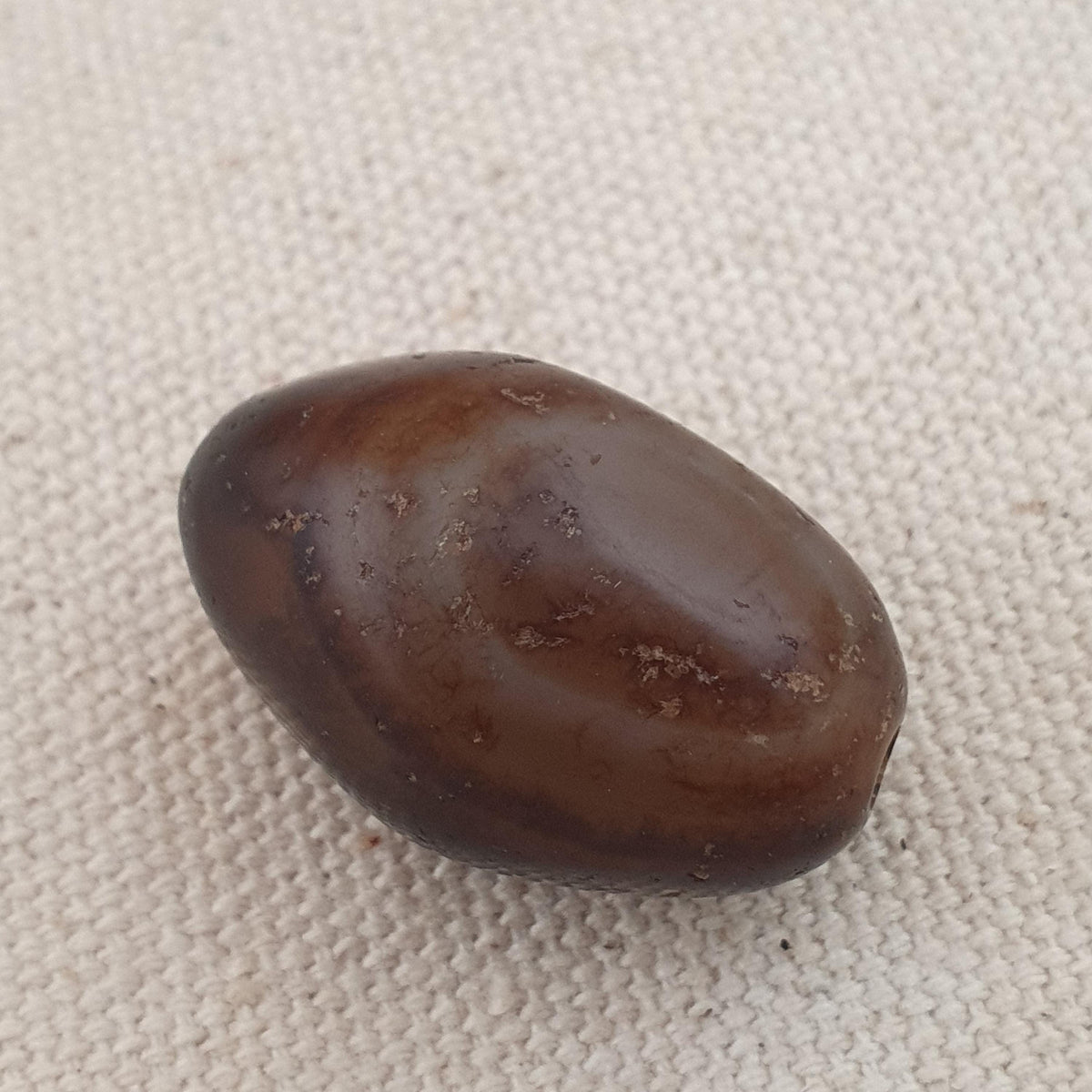 Amulette en perles d'agate Suliemani à yeux cristallisés de style antique vintage