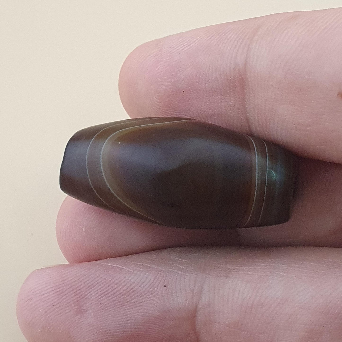 Vintage Natural Eye Suliemani Agate Bead Amulet