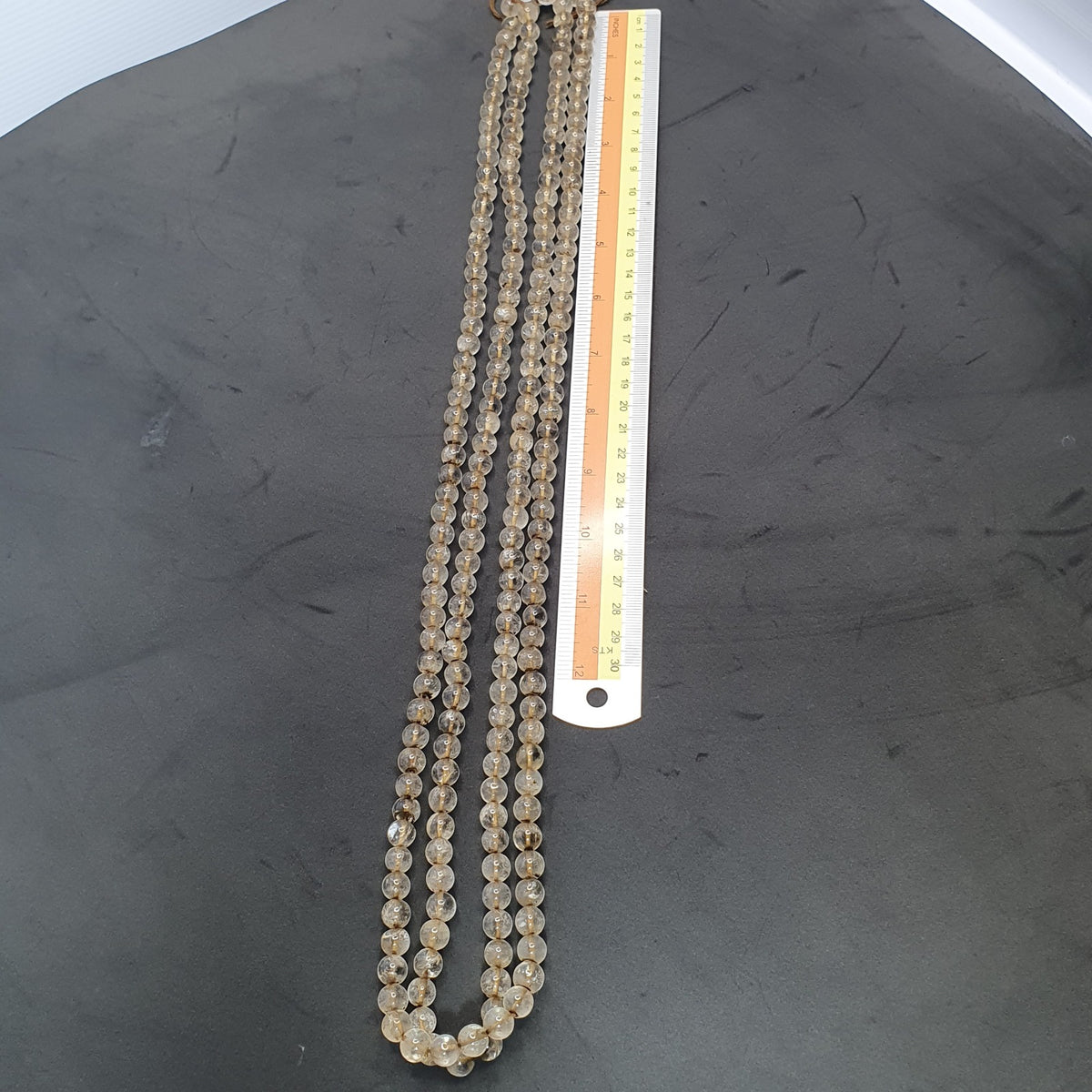 Vintage Himalaya Quarz Gebetskette 108 Perlen 8mm 76cm lang