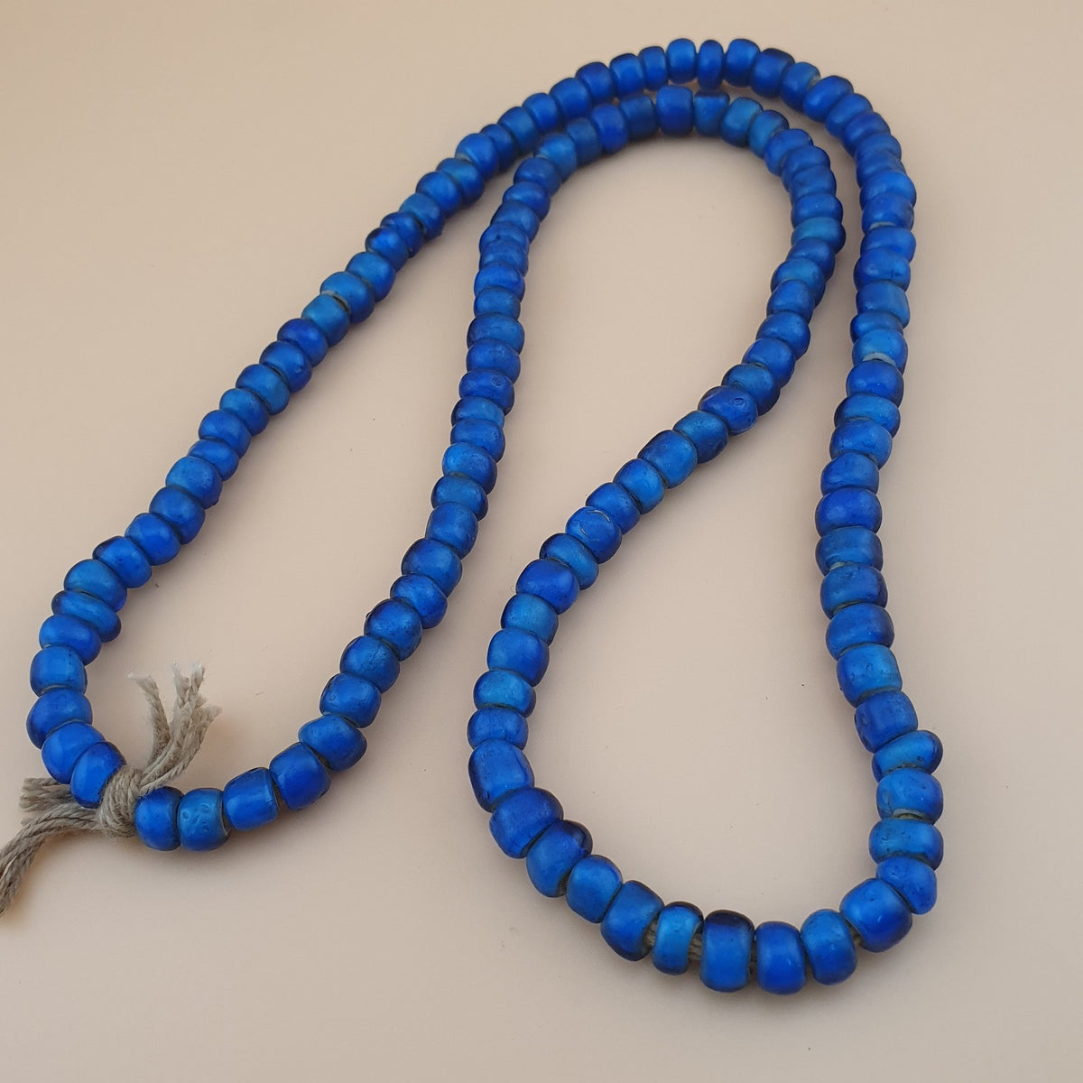 Vintage Venetian SkyBlue Whiteheart beads Strands 7 mm 24 inches Long