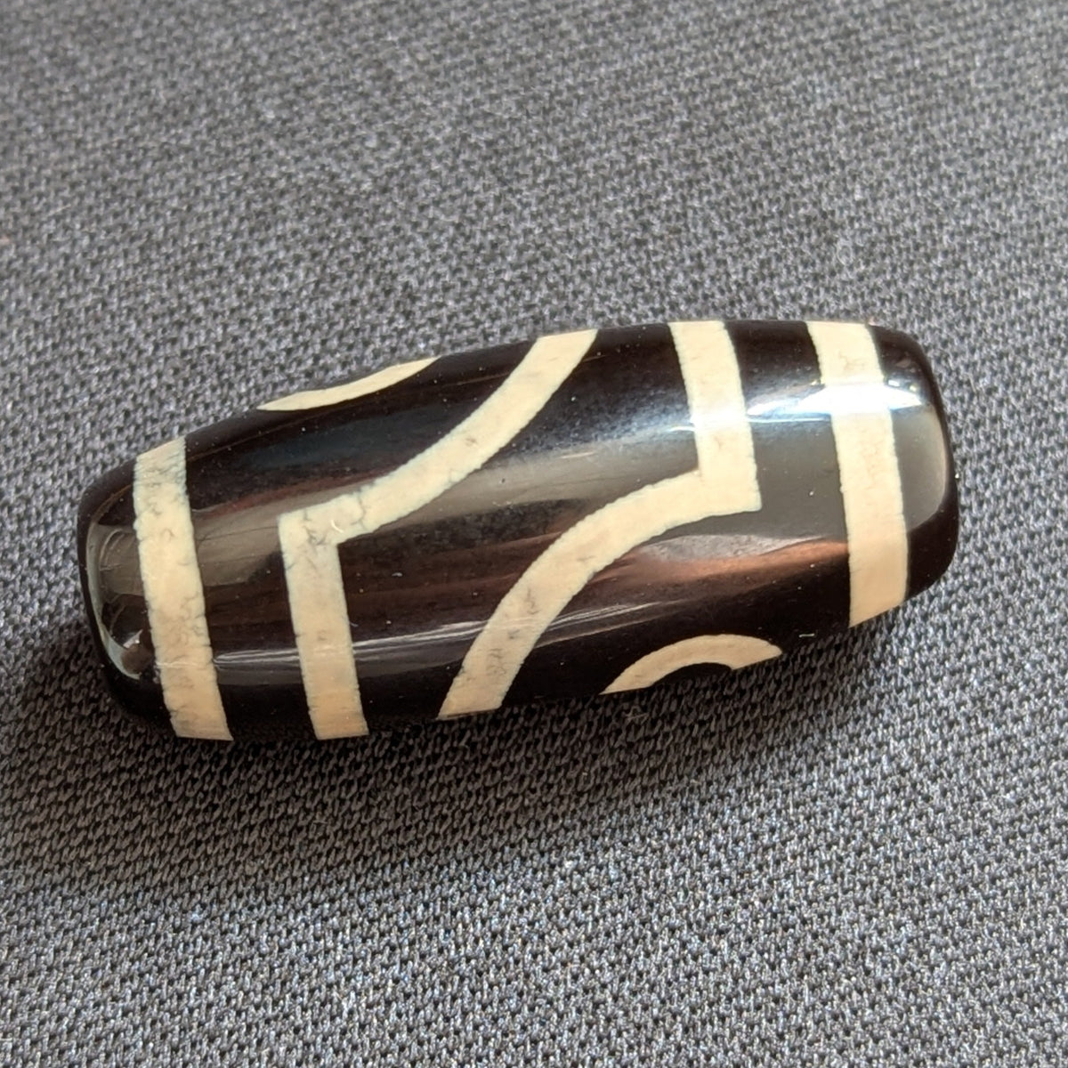 Vintage Himalayan Tibetan Agate Bead 2 Eyes Bead Dzi Amulet