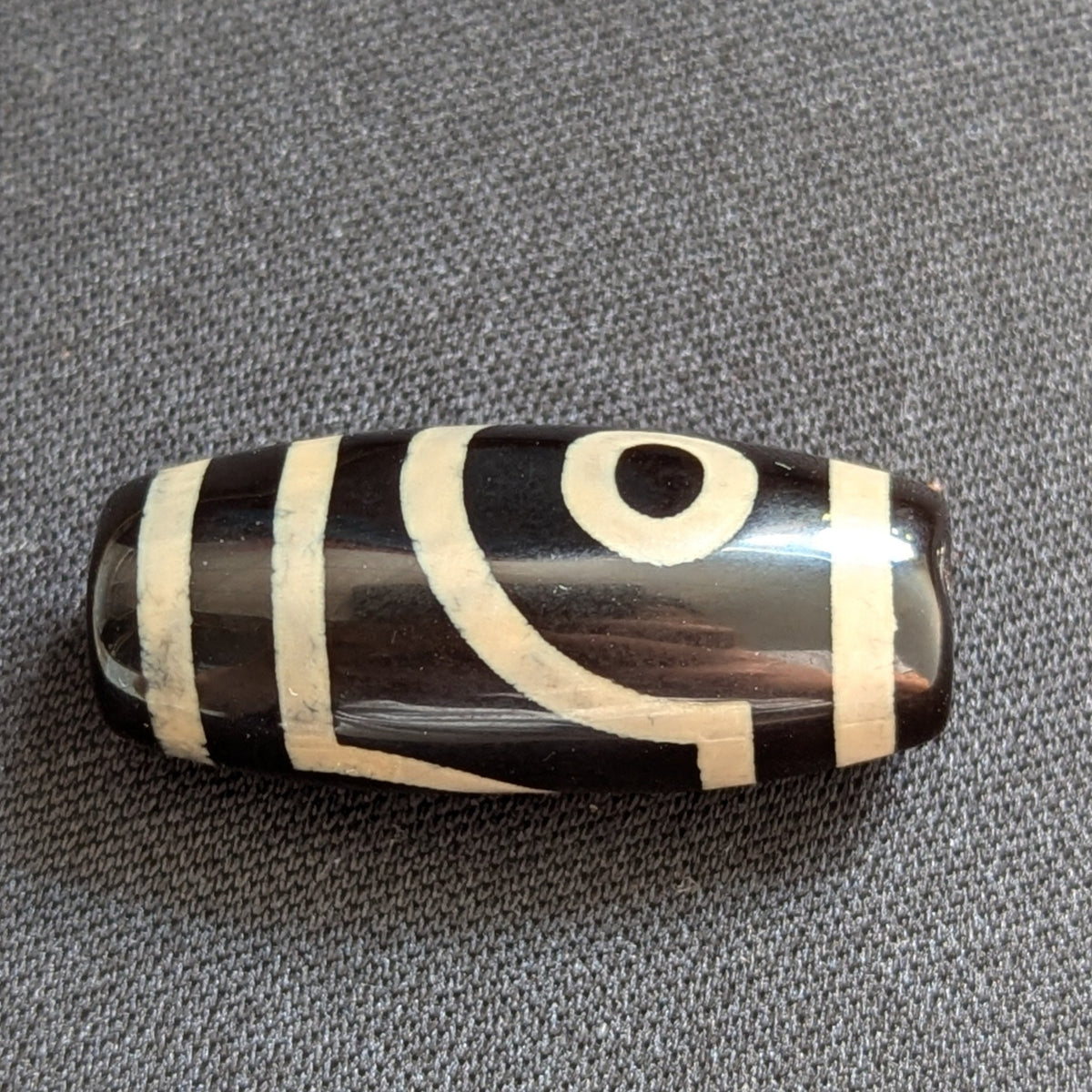 Vintage Himalayan Tibetan Agate Bead 2 Eyes Bead Dzi Amulet
