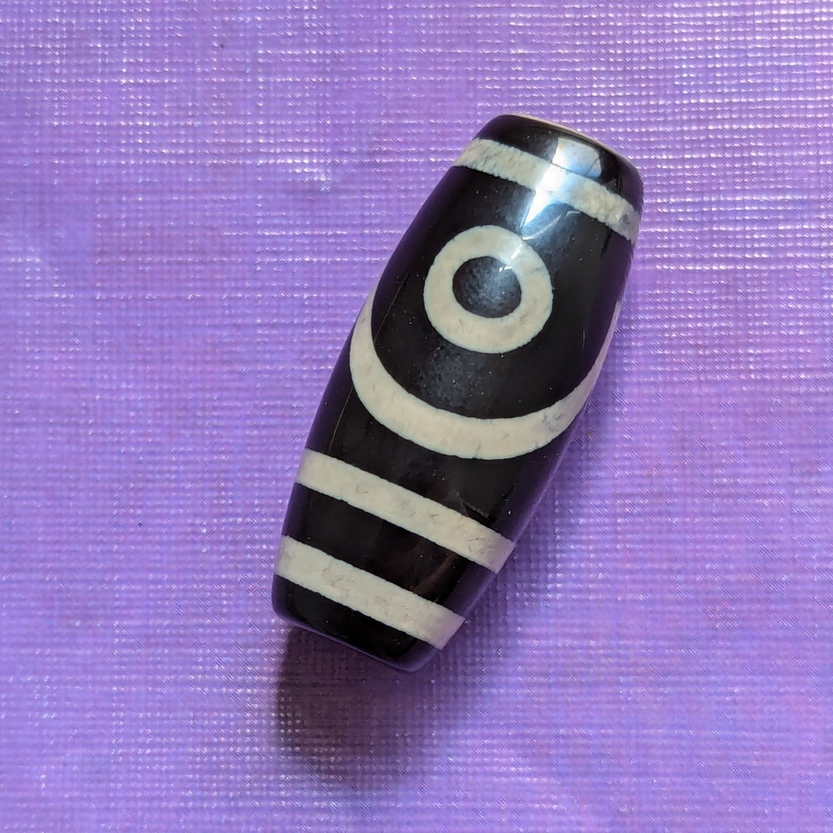 Vintage Himalayan Tibetan Agate Bead 2 Eyes Bead Dzi Amulet