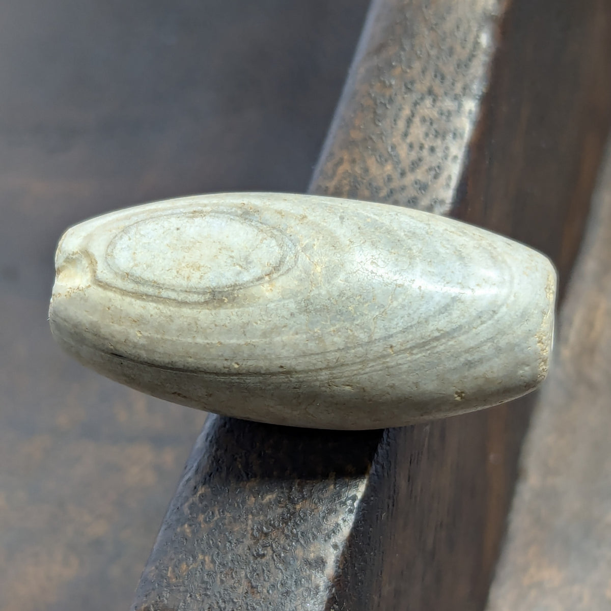 Amulette vintage en œil d'agate naturelle du Yémen