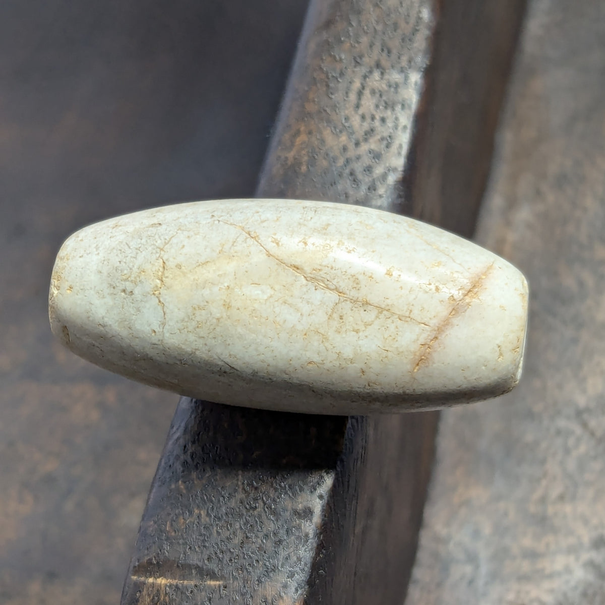 Amulette vintage en œil d'agate naturelle du Yémen