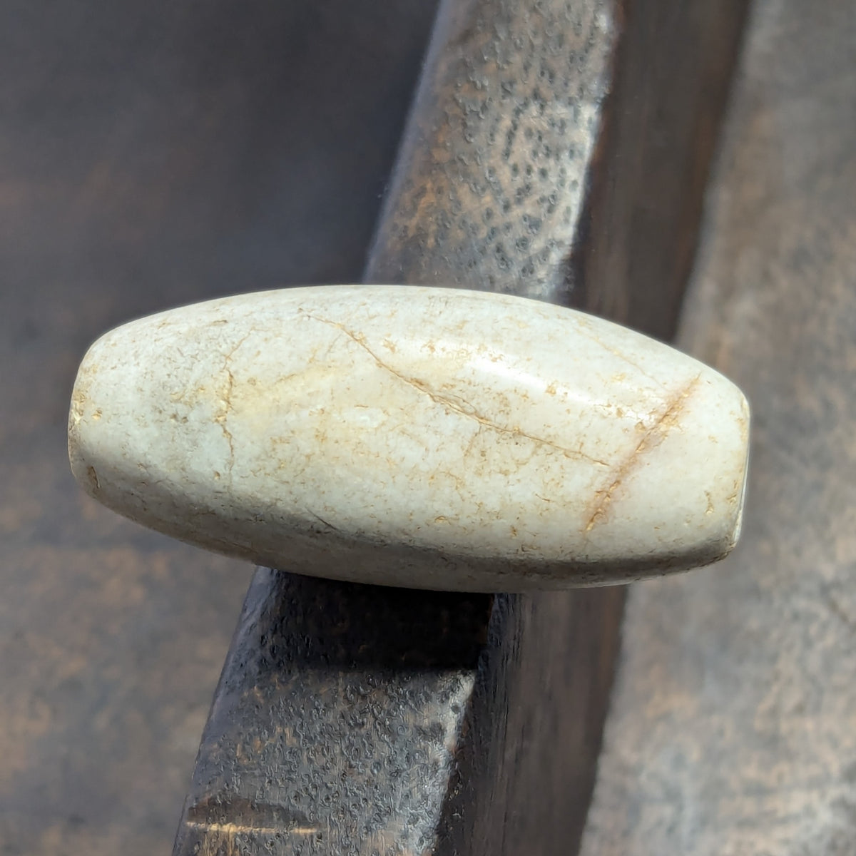 Amulette vintage en œil d'agate naturelle du Yémen