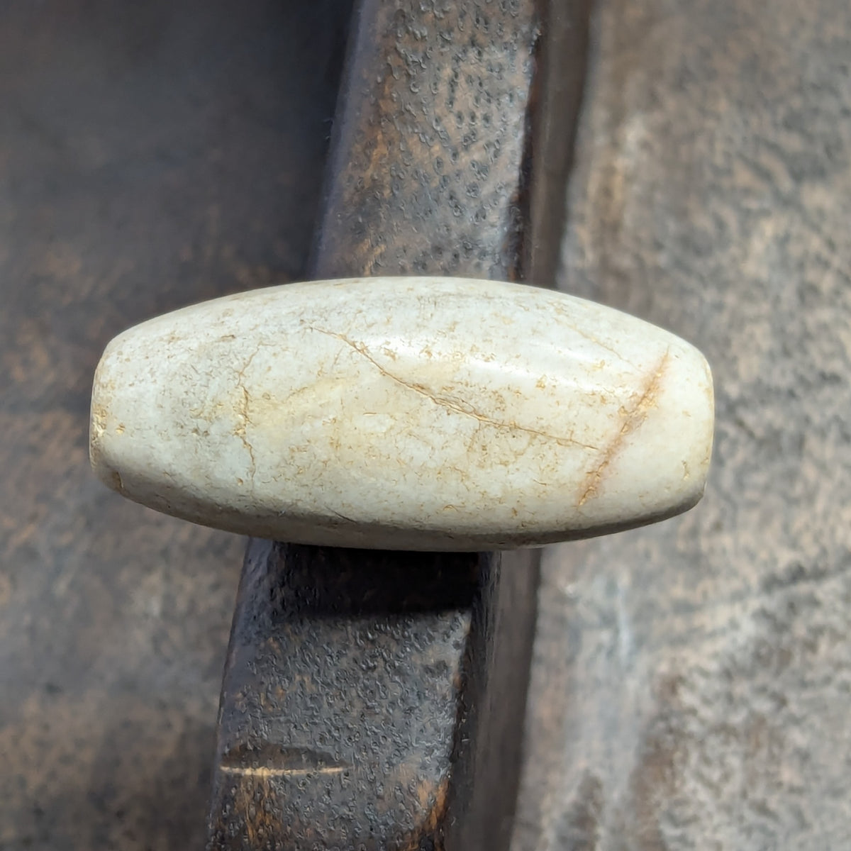 Amulette vintage en œil d'agate naturelle du Yémen
