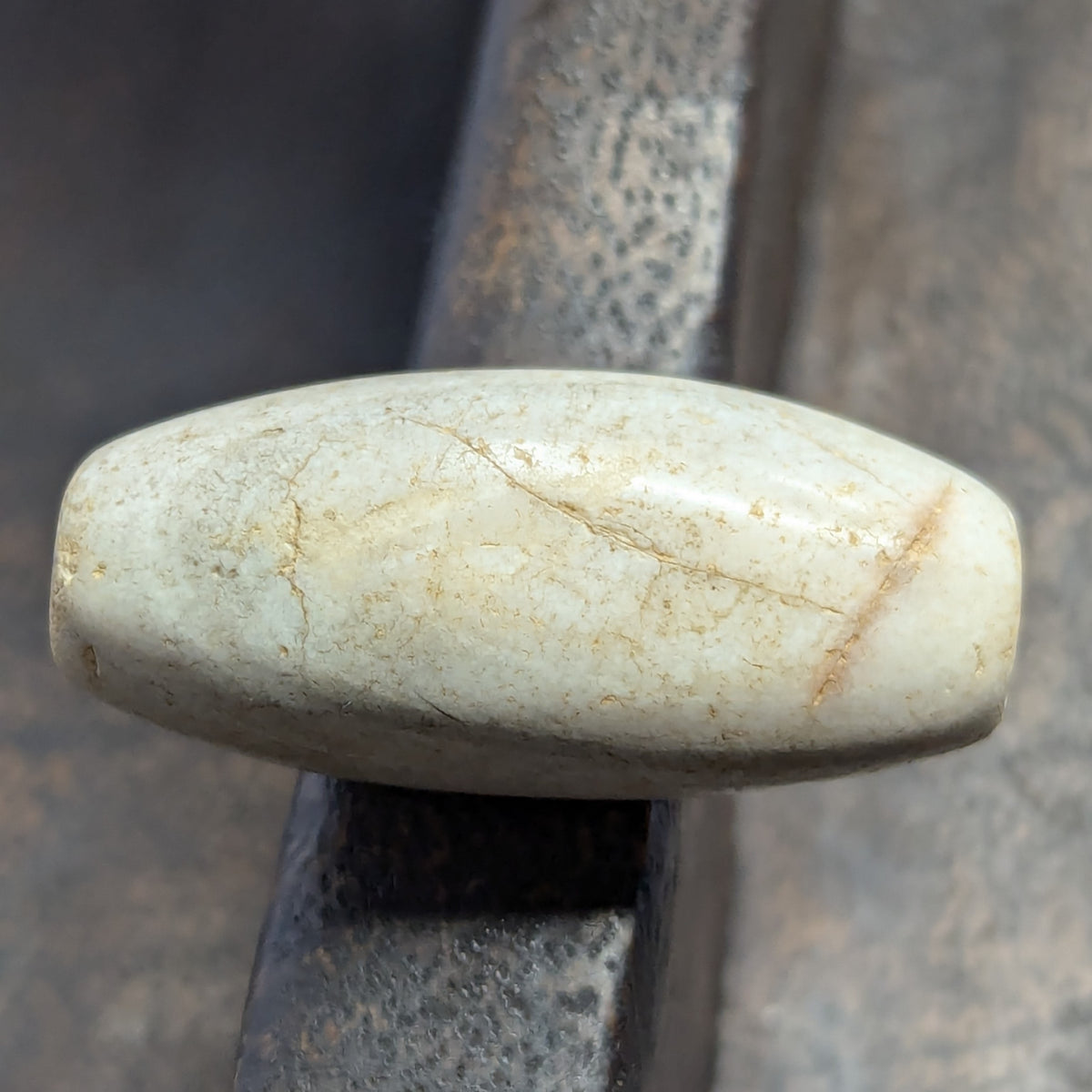 Amulette vintage en œil d'agate naturelle du Yémen
