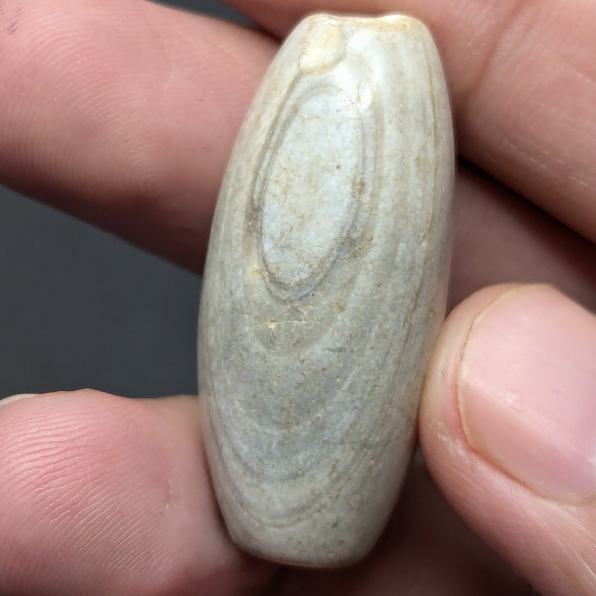 Amulette vintage en œil d'agate naturelle du Yémen