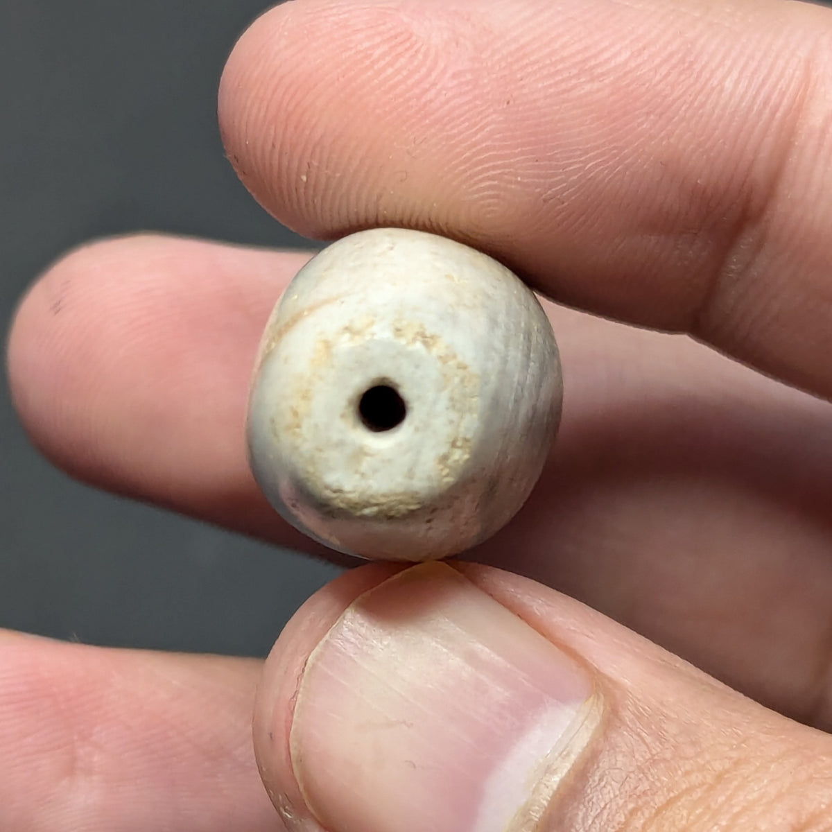 Amulette vintage en œil d'agate naturelle du Yémen