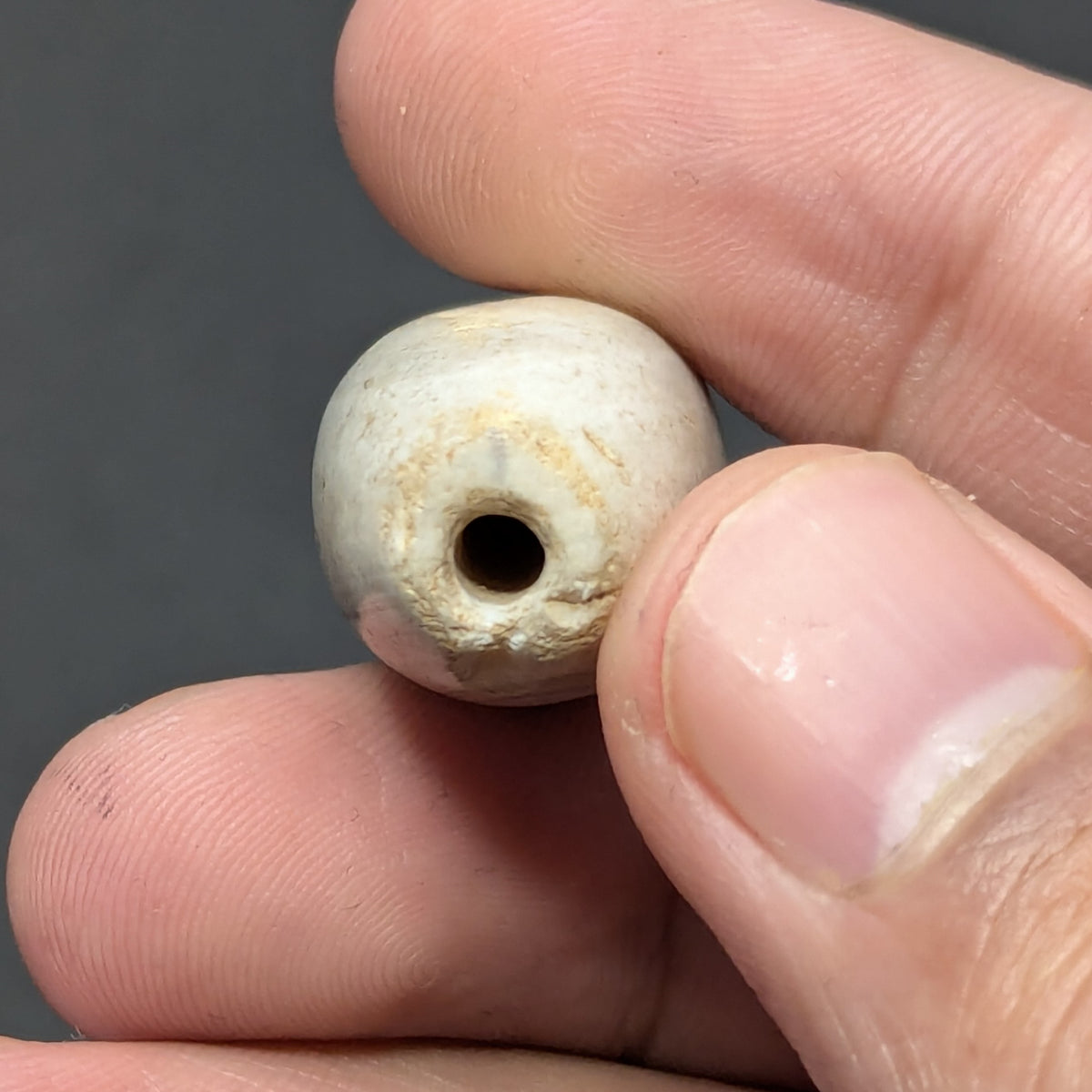 Amulette vintage en œil d'agate naturelle du Yémen