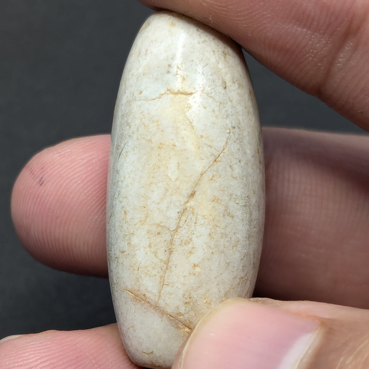 Amulette vintage en œil d'agate naturelle du Yémen