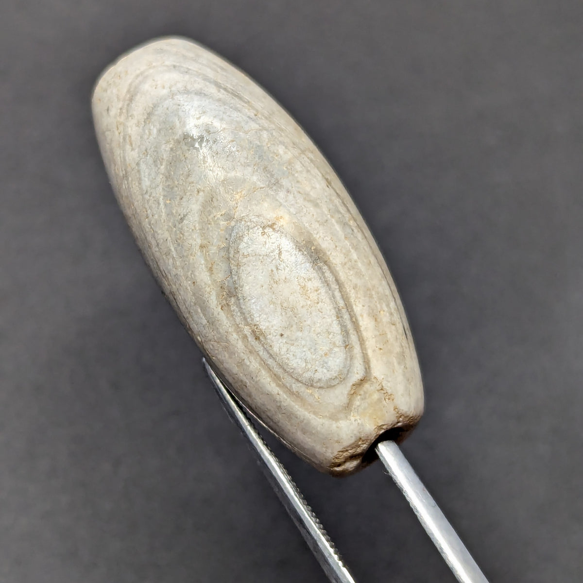 Amulette vintage en œil d'agate naturelle du Yémen