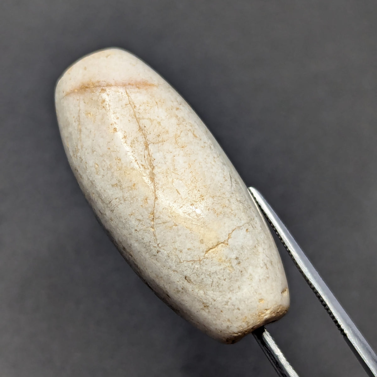 Amulette vintage en œil d'agate naturelle du Yémen