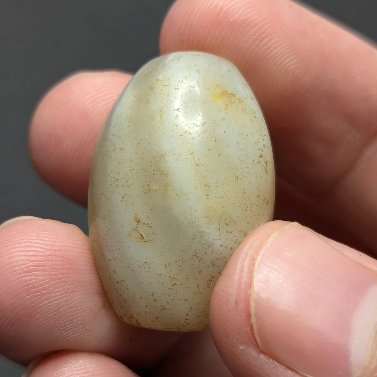 Amulette Vintage Perlée en Agate du Moyen-Orient Yéménite