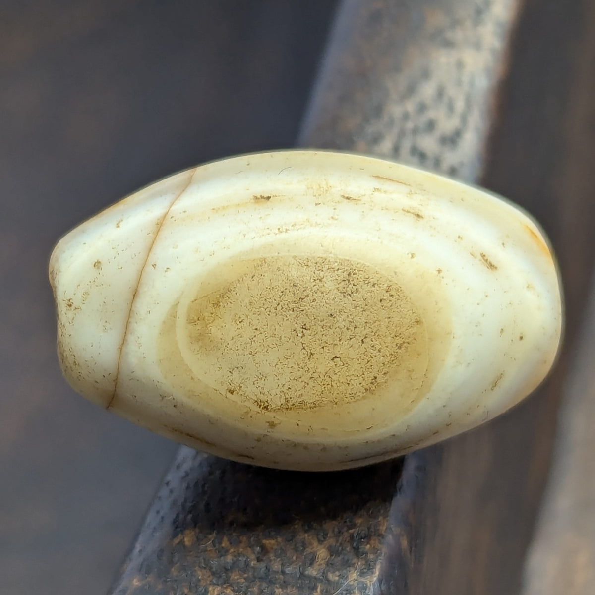 Antique Style African Natural Eye Vintage Agate Bead