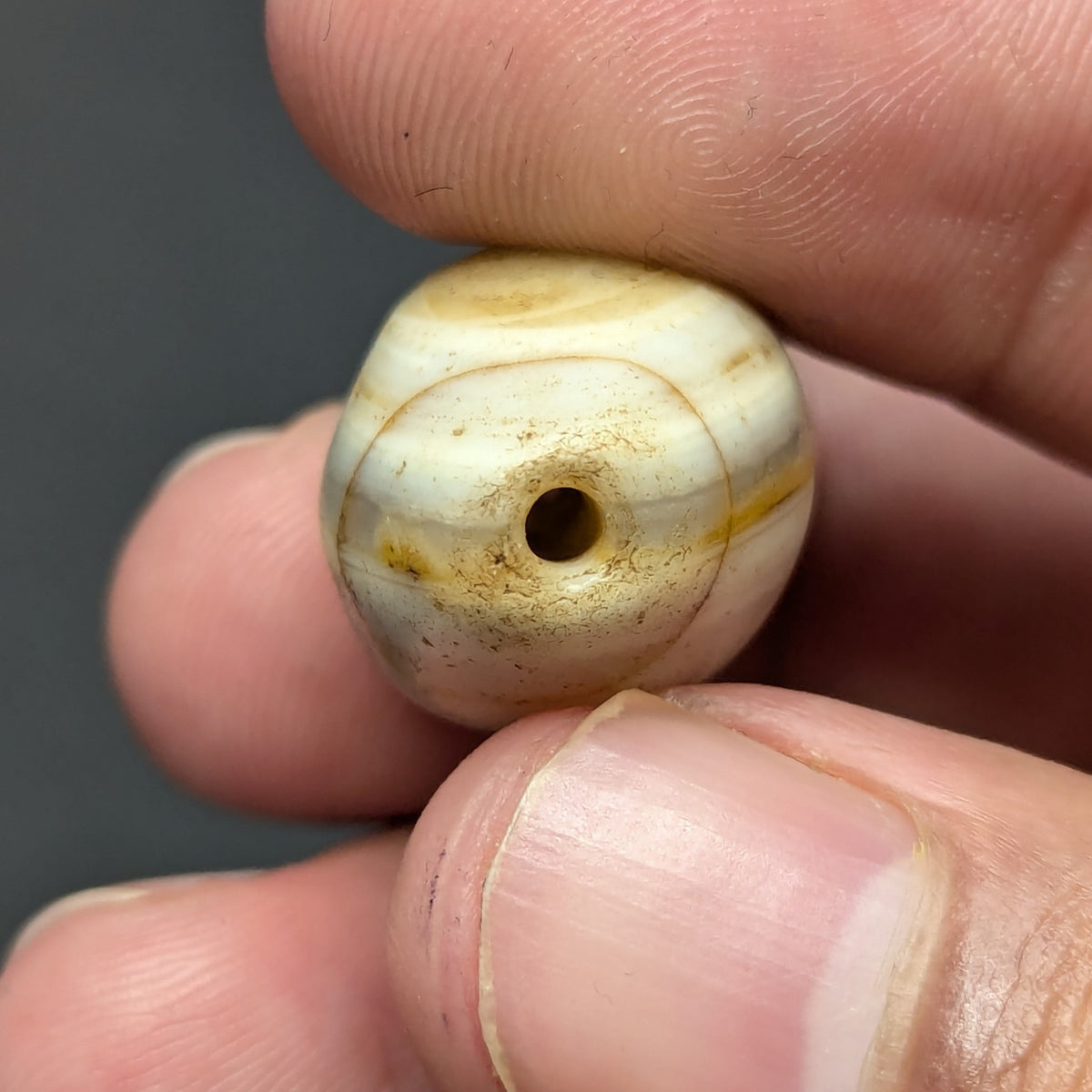Antique Style African Natural Eye Vintage Agate Bead