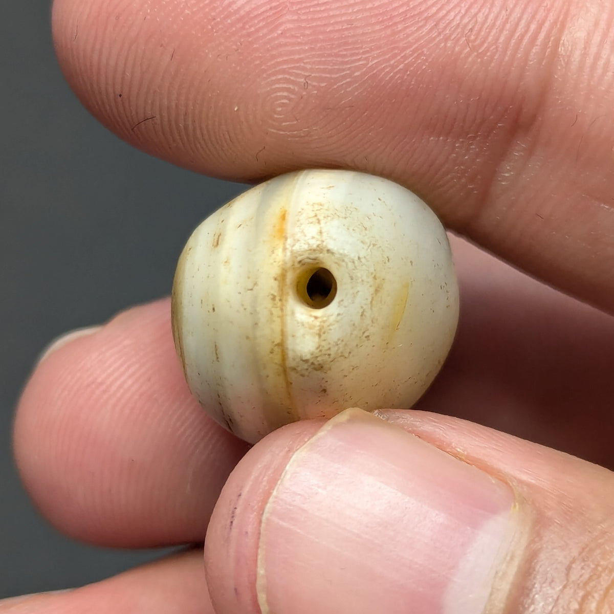 Antique Style African Natural Eye Vintage Agate Bead