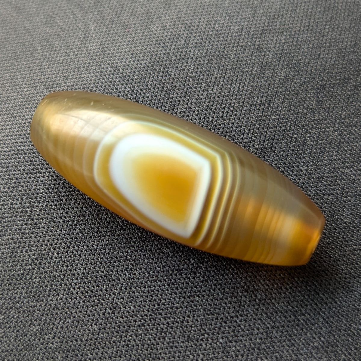 Vintage MiddleEastern Natural Eyes Yemeni Agate Bead