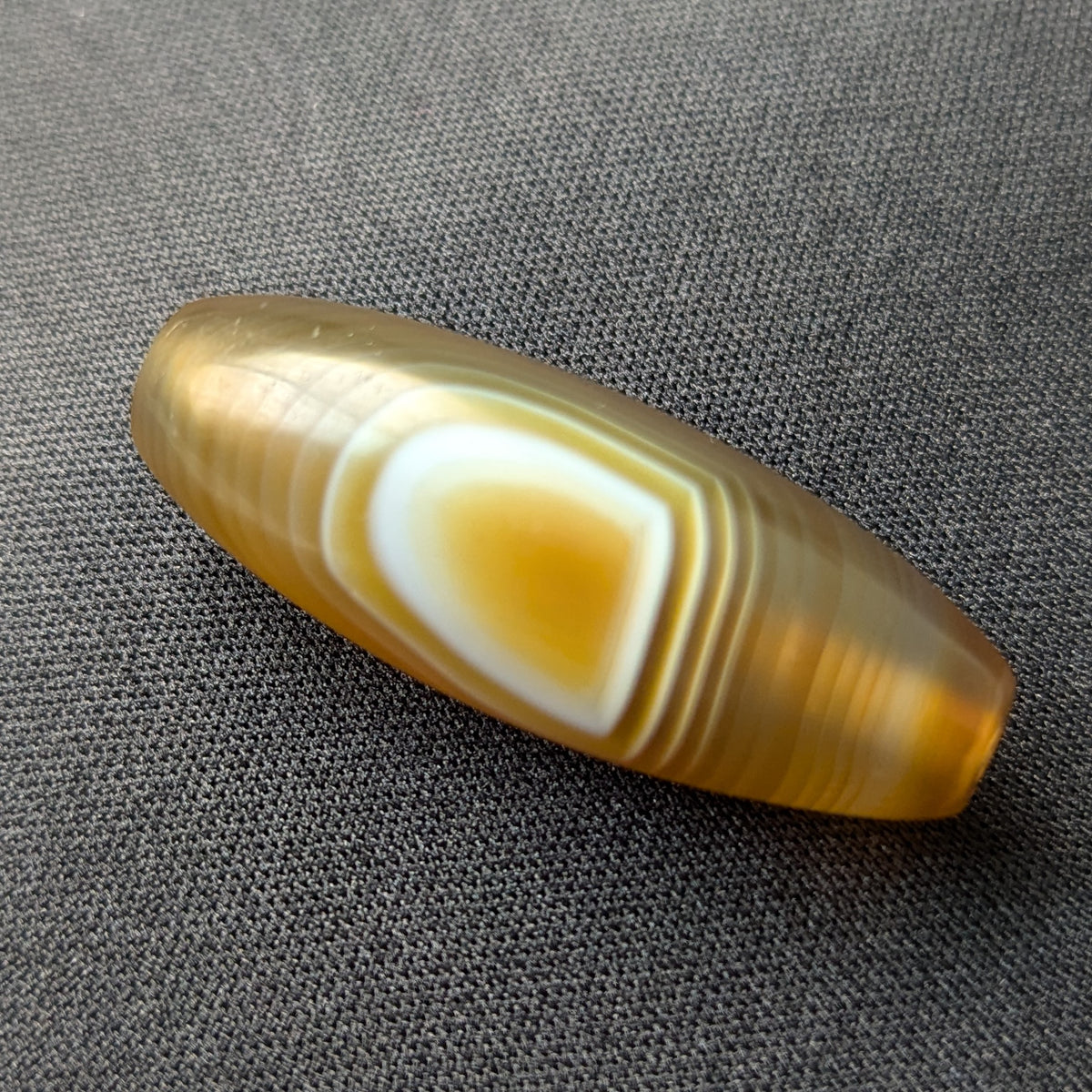 Vintage MiddleEastern Natural Eyes Yemeni Agate Bead