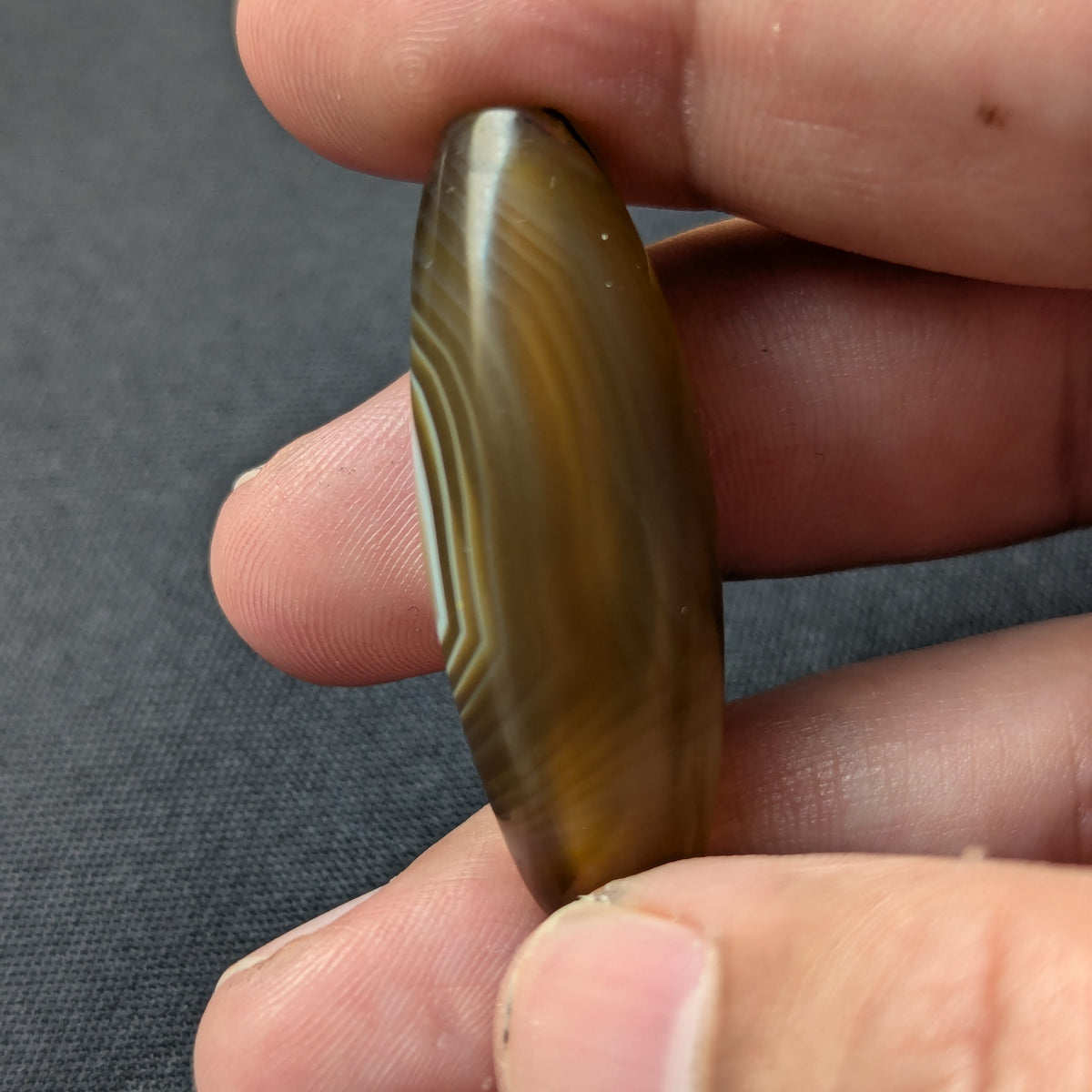 Vintage MiddleEastern Natural Eyes Yemeni Agate Bead