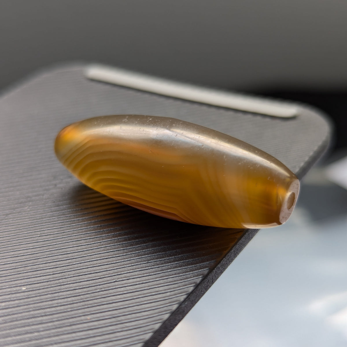 Vintage MiddleEastern Natural Eyes Yemeni Agate Bead