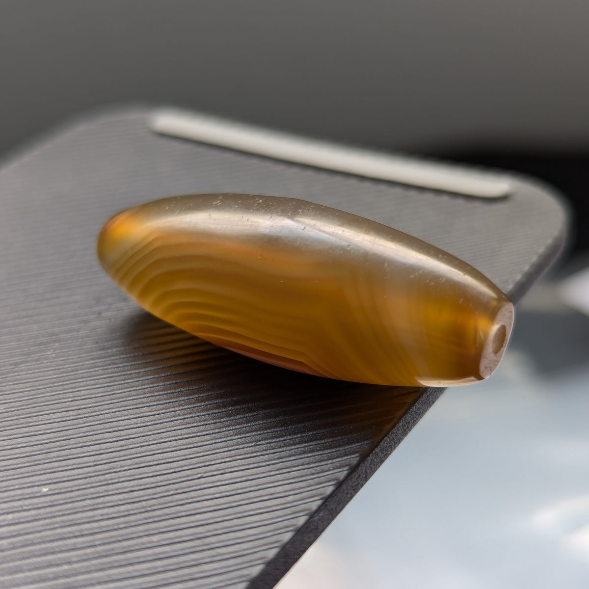 Vintage MiddleEastern Natural Eyes Yemeni Agate Bead