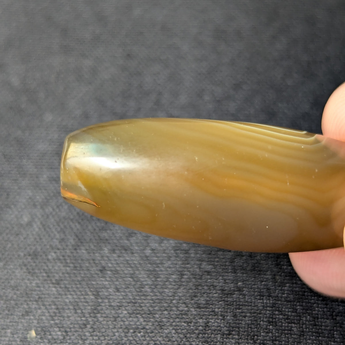 Vintage MiddleEastern Natural Eyes Yemeni Agate Bead
