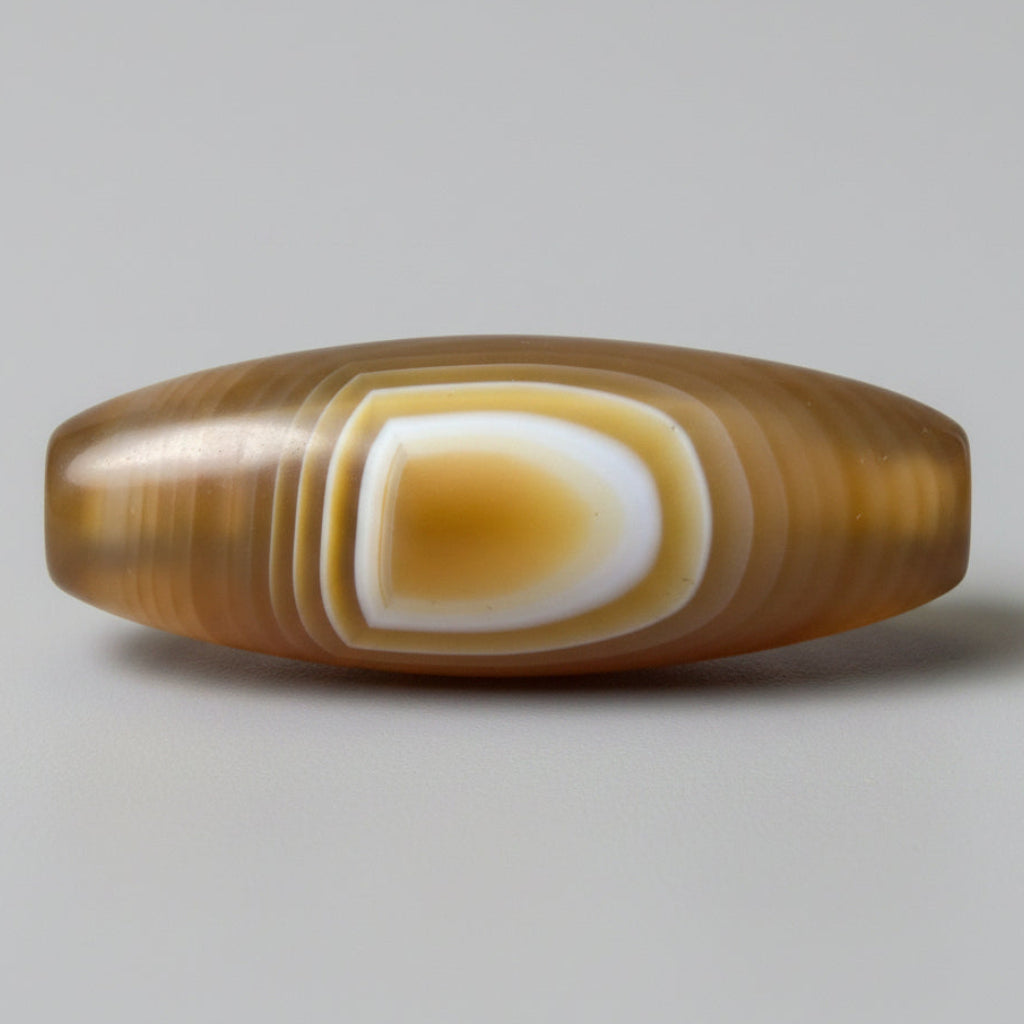 Vintage MiddleEastern Natural Eyes Yemeni Agate Bead