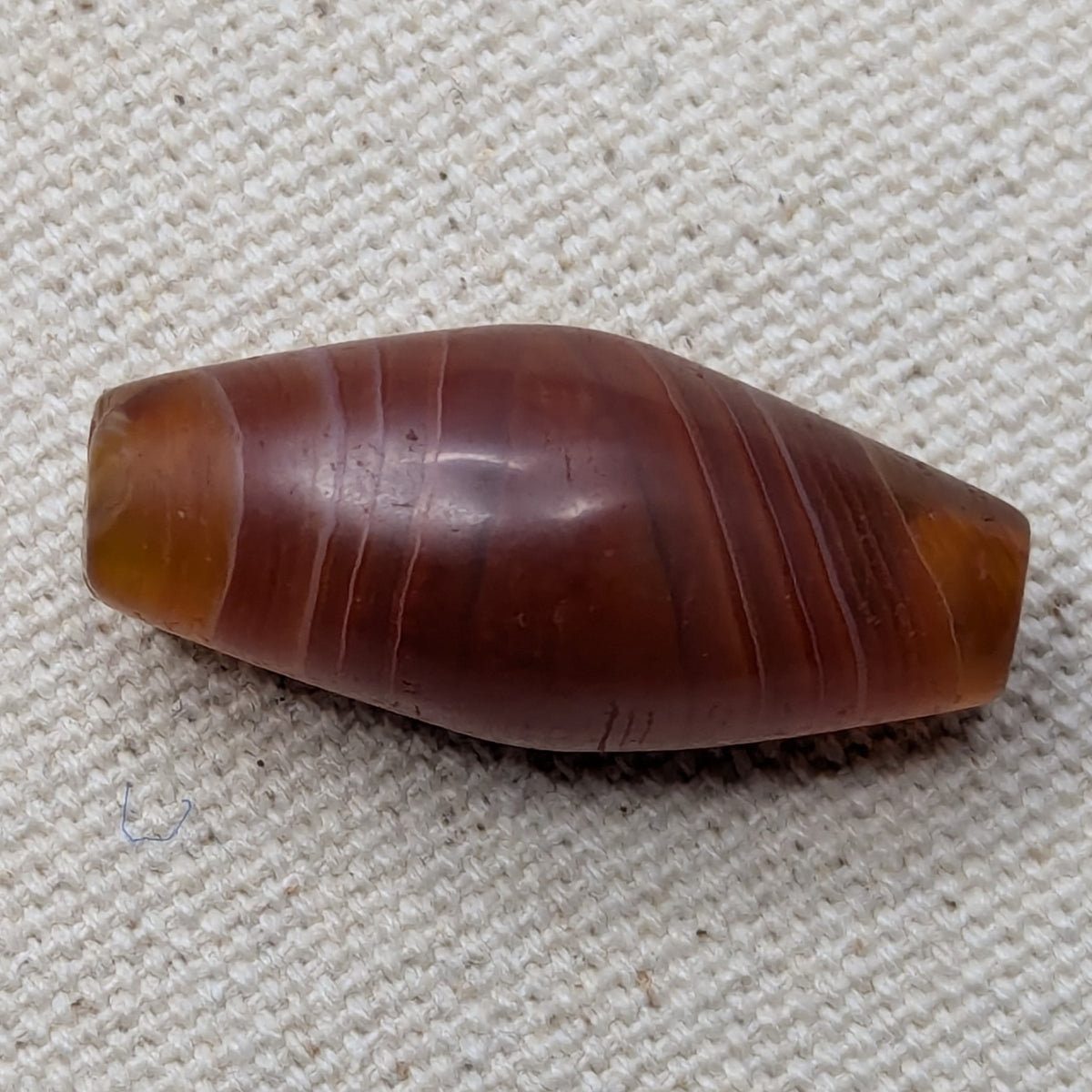 Antike afrikanische Karneol-Naturauge-Achatperle Amulett
