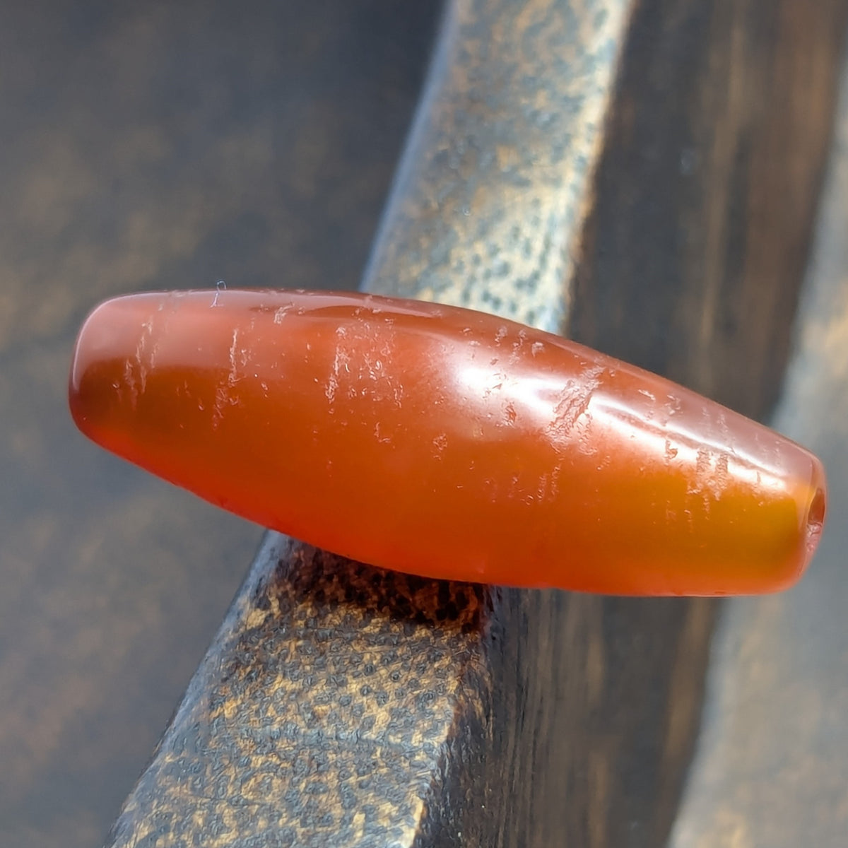 Himalayan Red Carnelian Vintage Agate Bead Amulet