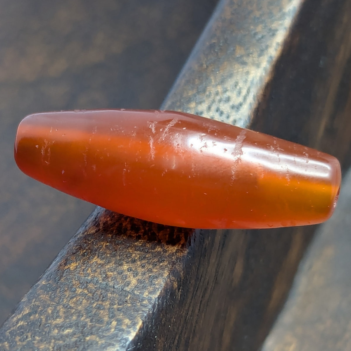 Himalayan Red Carnelian Vintage Agate Bead Amulet