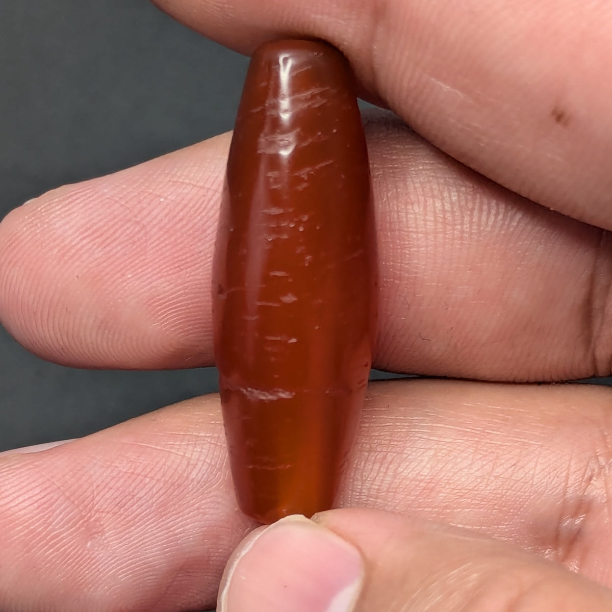 Himalayan Red Carnelian Vintage Agate Bead Amulet