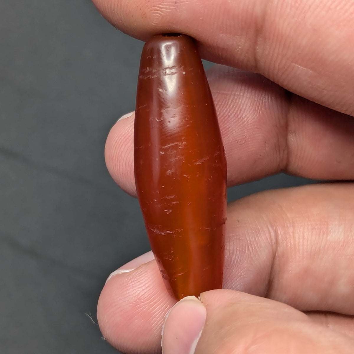 Himalayan Red Carnelian Vintage Agate Bead Amulet