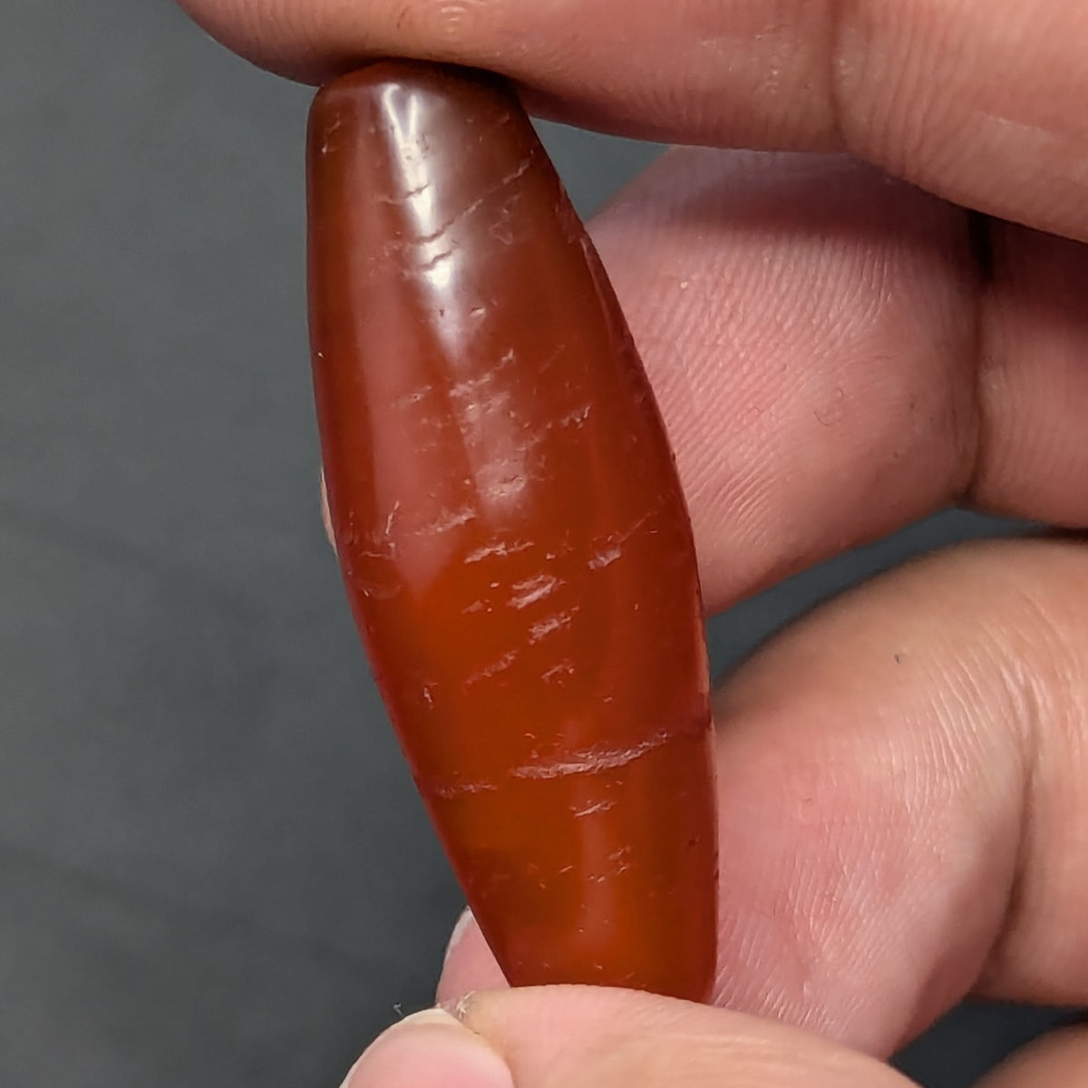Himalayan Red Carnelian Vintage Agate Bead Amulet
