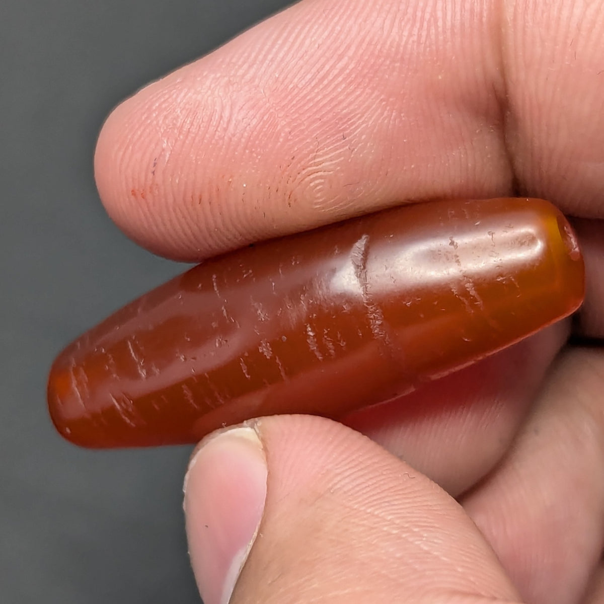Himalayan Red Carnelian Vintage Agate Bead Amulet