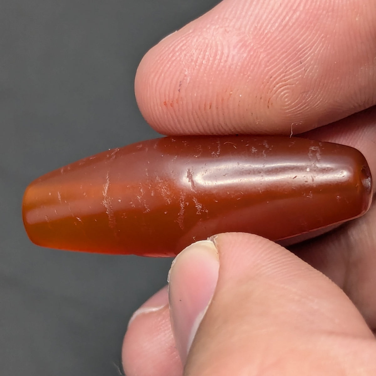 Himalayan Red Carnelian Vintage Agate Bead Amulet