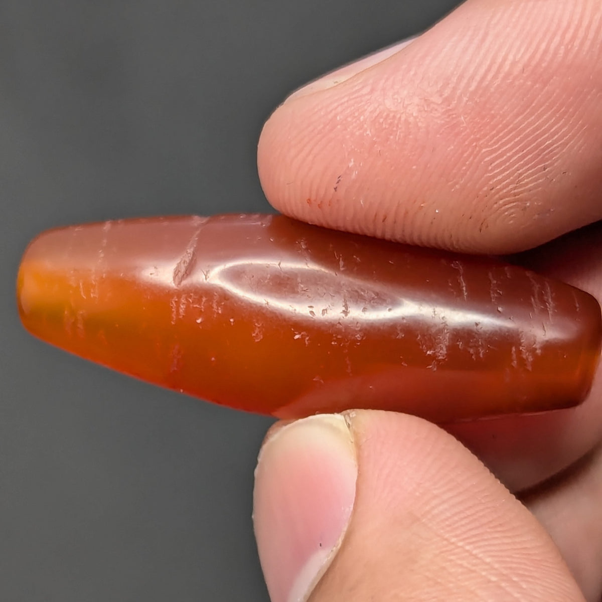 Himalayan Red Carnelian Vintage Agate Bead Amulet