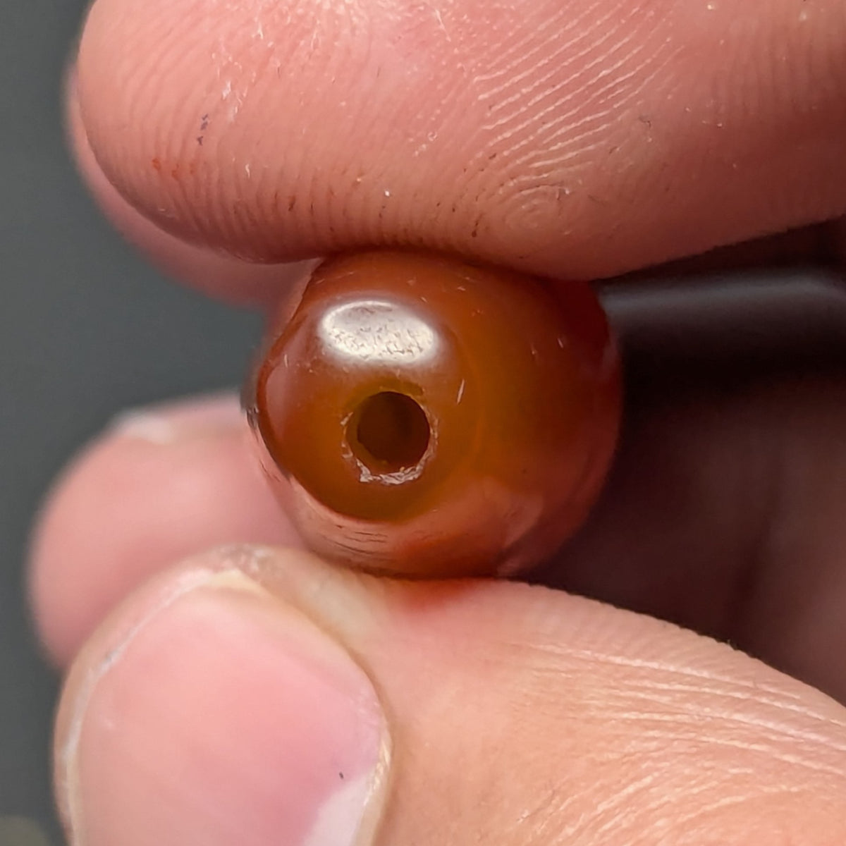 Himalayan Red Carnelian Vintage Agate Bead Amulet
