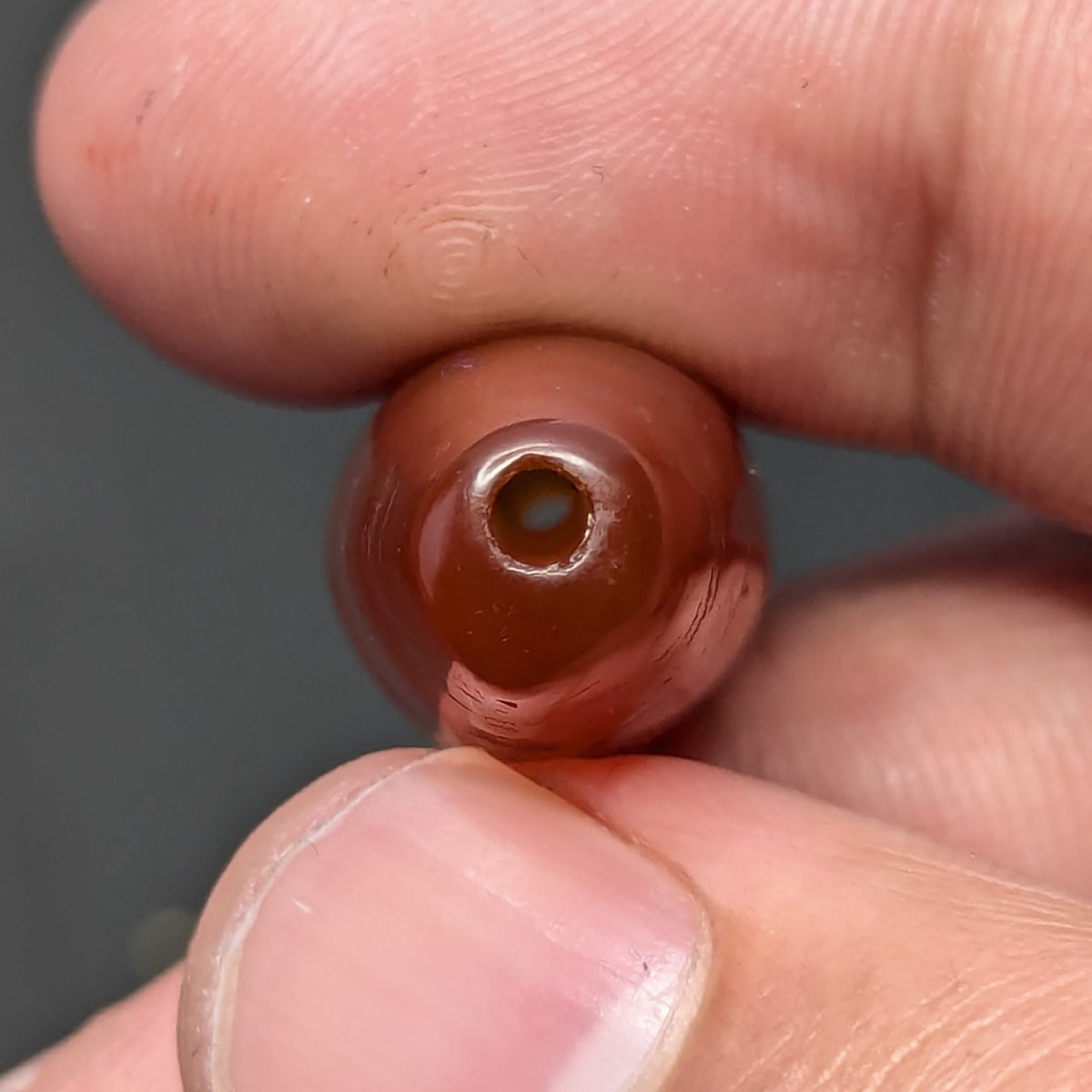 Himalayan Red Carnelian Vintage Agate Bead Amulet