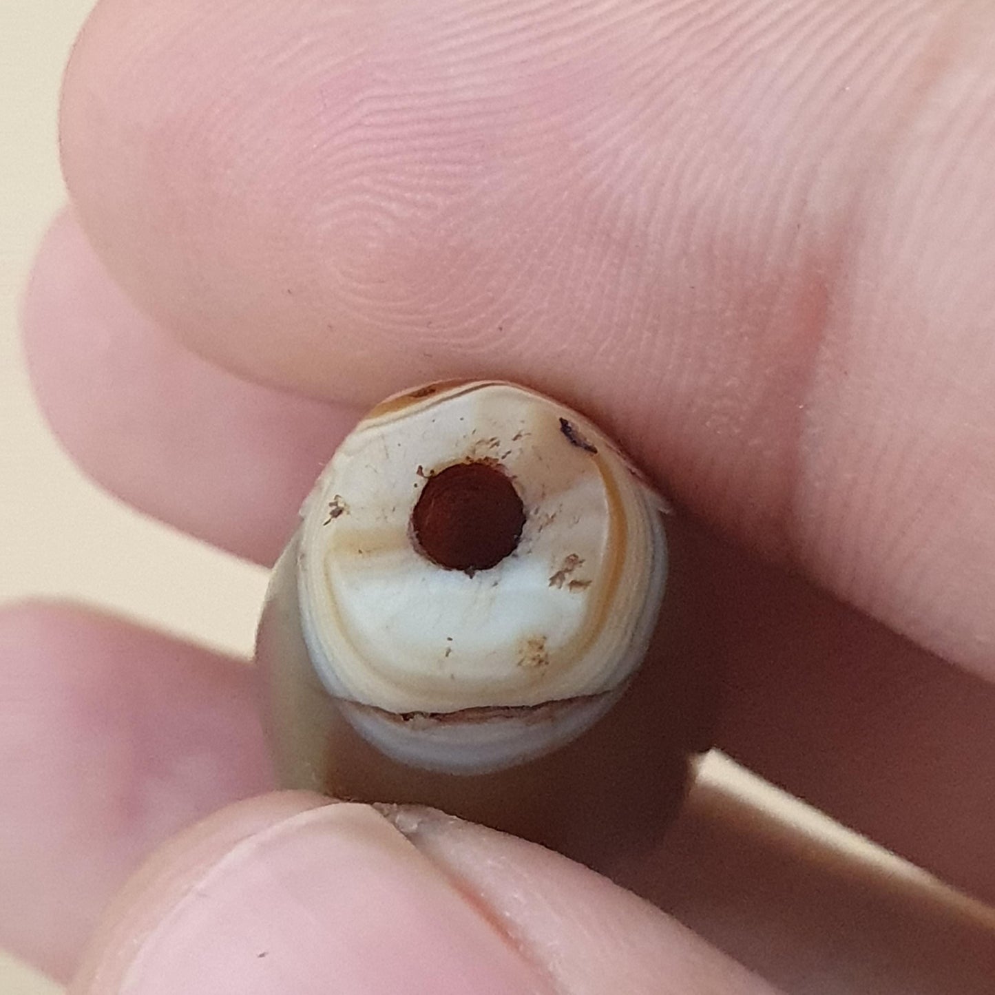 Vintage Yemeni Suliemani Natural Eye Agate Bead Amulet