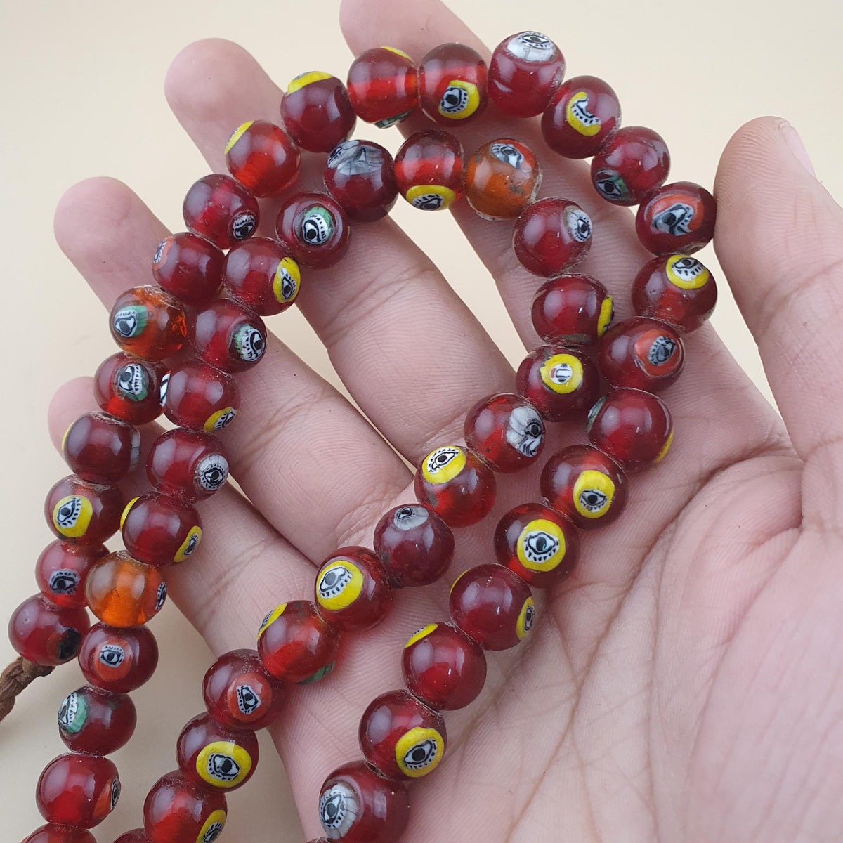 Fil de perles africaines anciennes : Fabrication de bijoux bohèmes (22 pouces)
