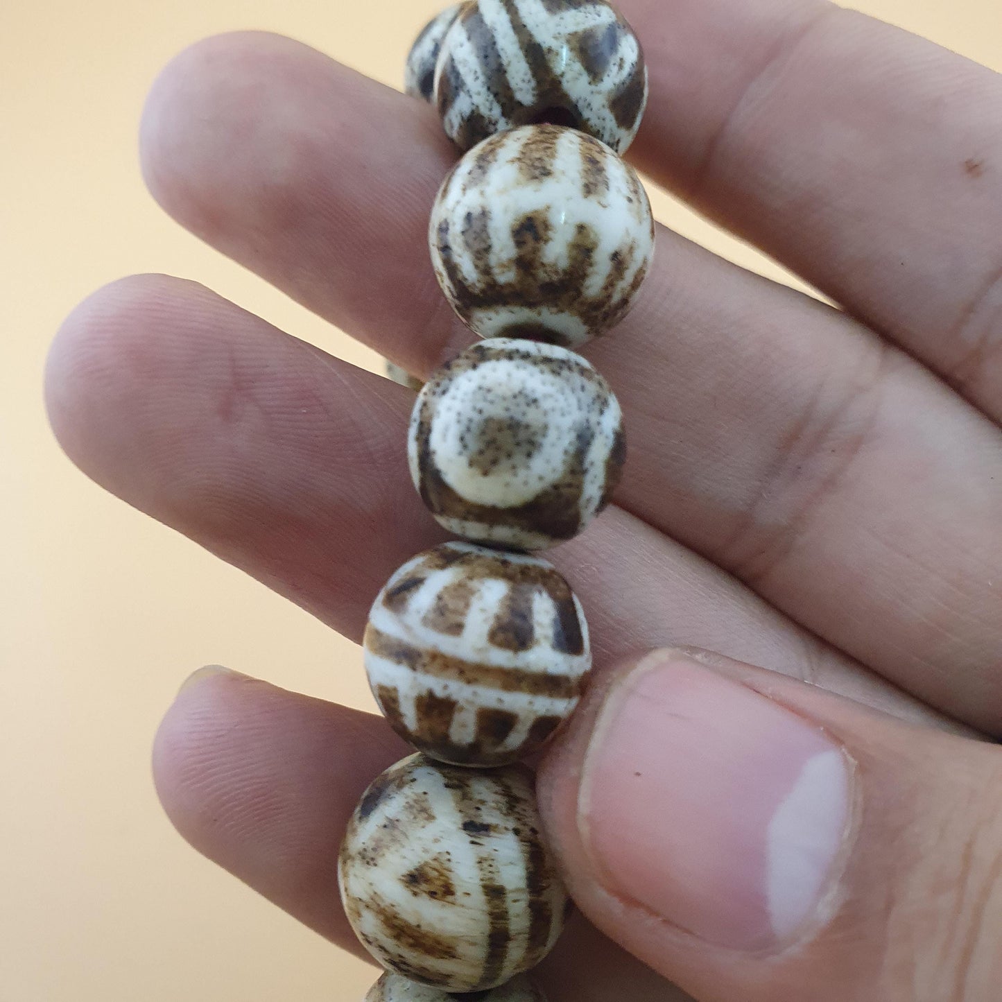 Antikes burmesisches Pumtek-Pyu-Perlenarmband