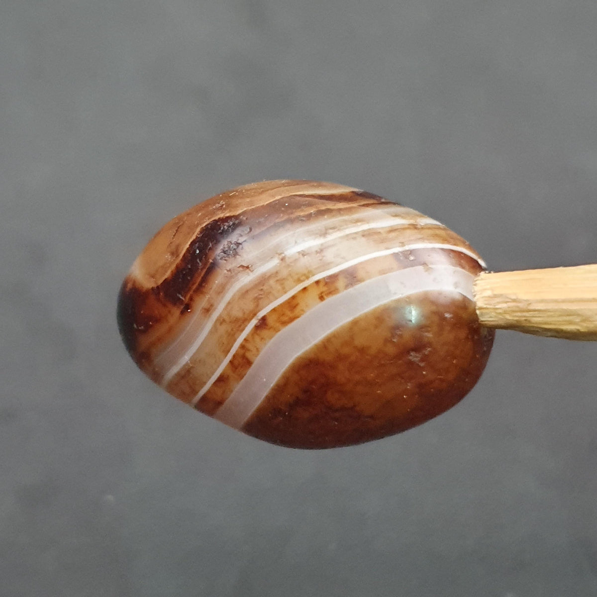 Perles d'agate œil de Souleimani vintage rares naturelles, amulette