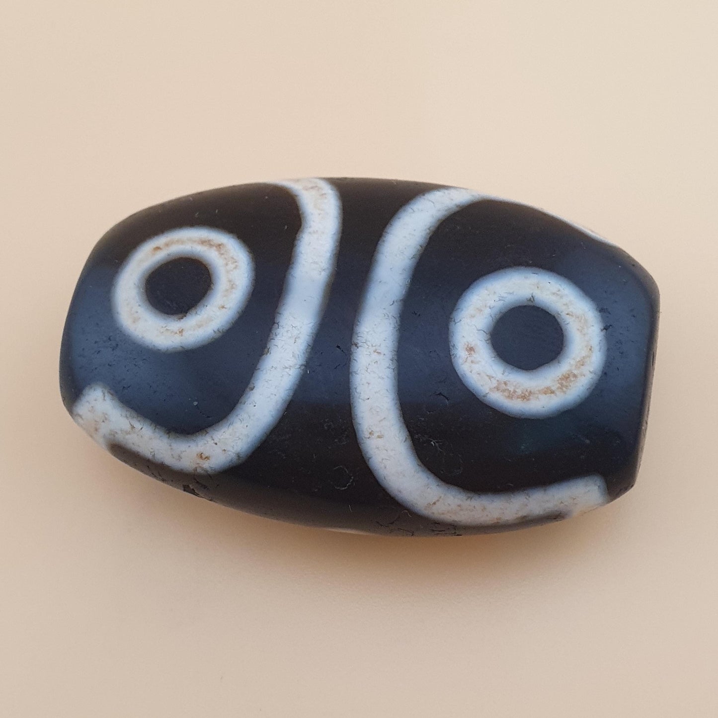 Vintage 3 Augen Himalaya Tibet Achate Dzi Perlen Amulett