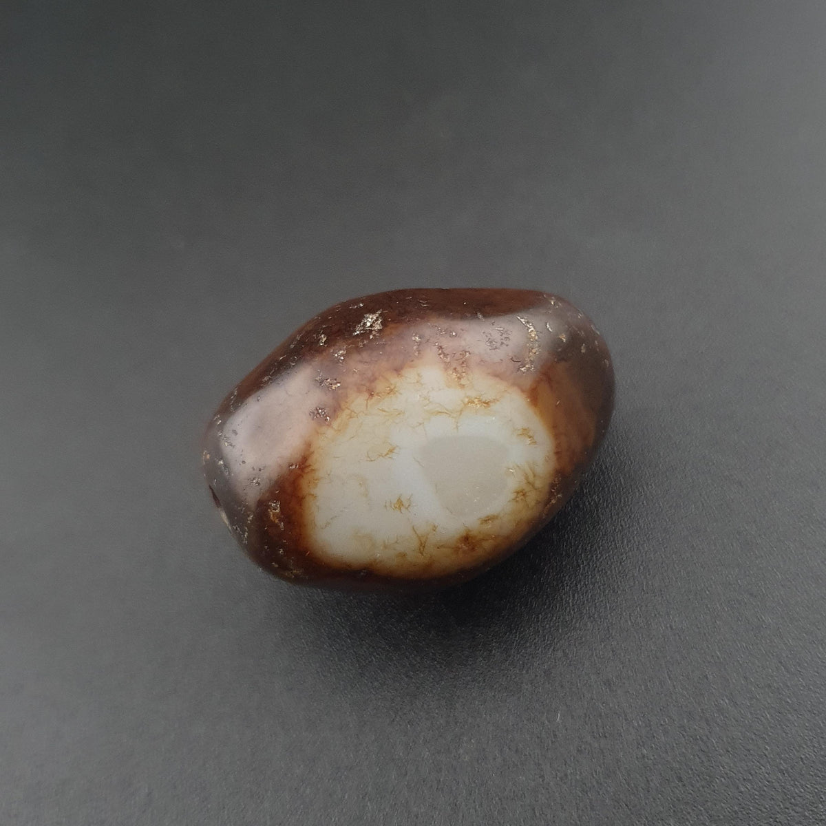 Vintage Natural Eyes Suliemani Agate Bead 27.3mm x 19.3mm